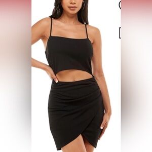 Macys black mini dress